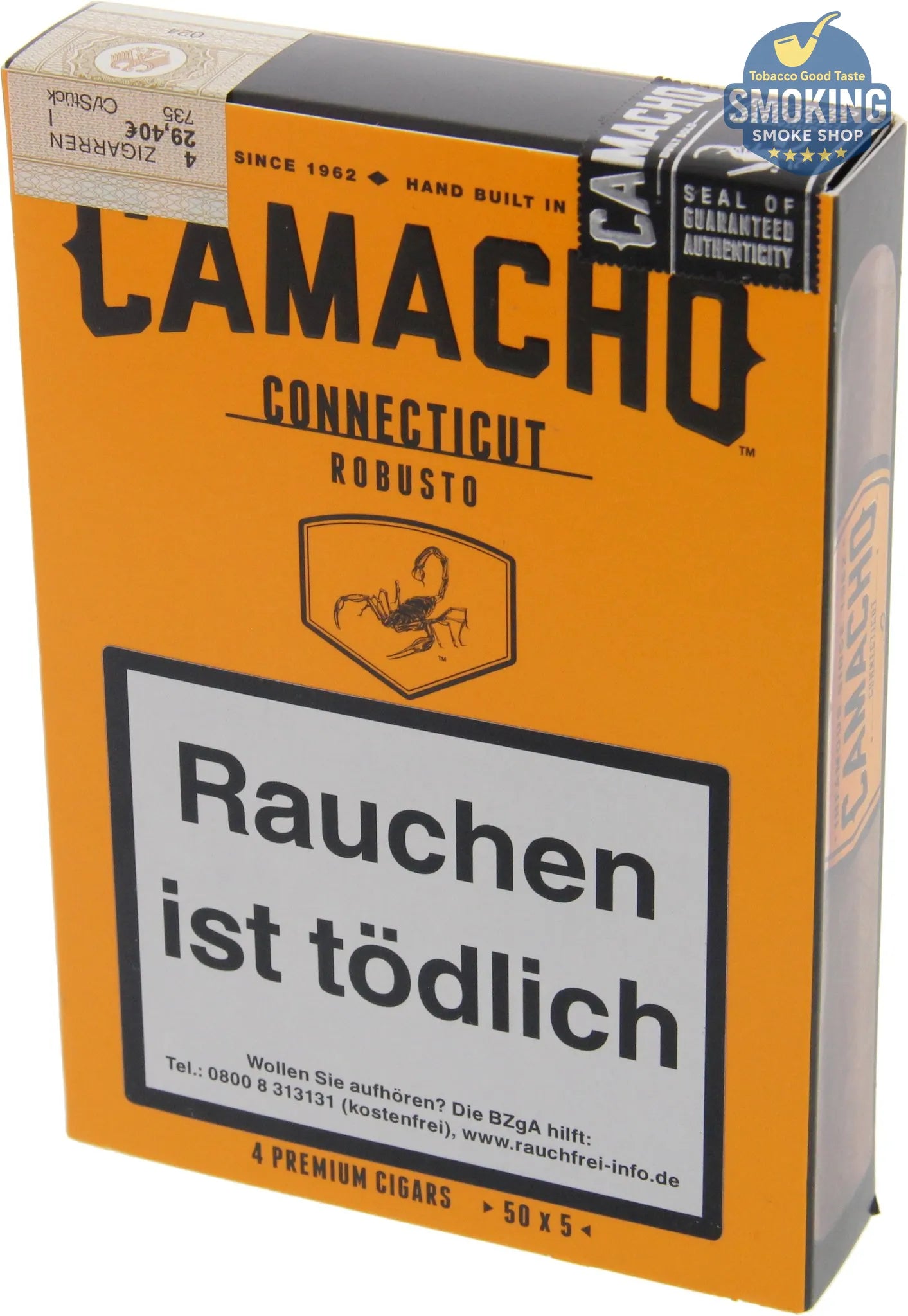 💨 Camacho Corojo - connecticut Robusto — سيجار كاماشو كوروخو و كونيتيكت مقاس روبوستو