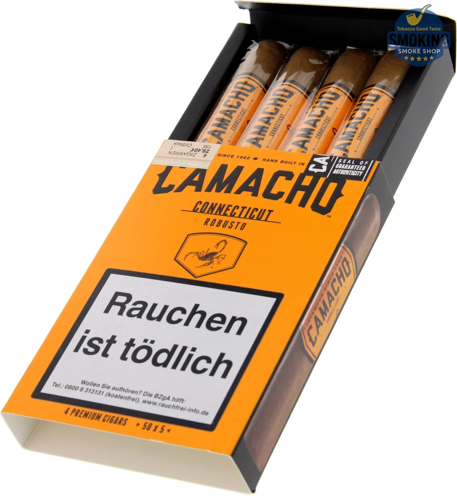 💨 Camacho Corojo - connecticut Robusto — سيجار كاماشو كوروخو و كونيتيكت مقاس روبوستو