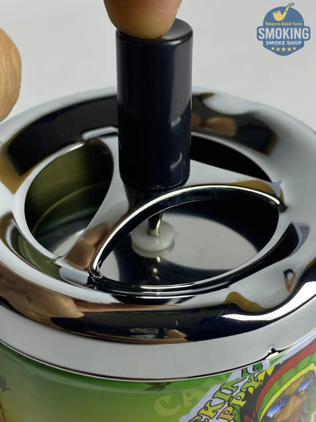 Metal Spinning Ashtray — طفاية سجائر معدنية دوّارة