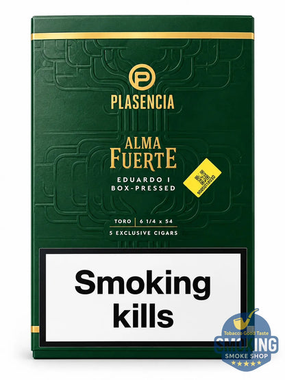 Plasencia Alma Fuerte Eduardo I Toro Box-Pressed — سيجار بلاسينسيا ألما فويرتي إدواردو الأول علبة 5 سيجار اصدار محدود 