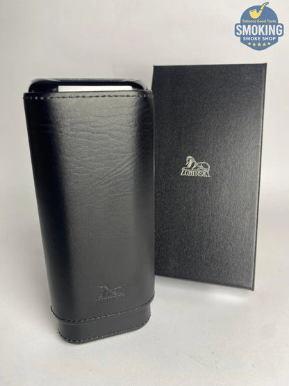 حافظة سيجار لوبينسكي مبطّنة بالخشب مع قاطع | LUBINSKI Cedar-Lined Cigar Case with Cutter