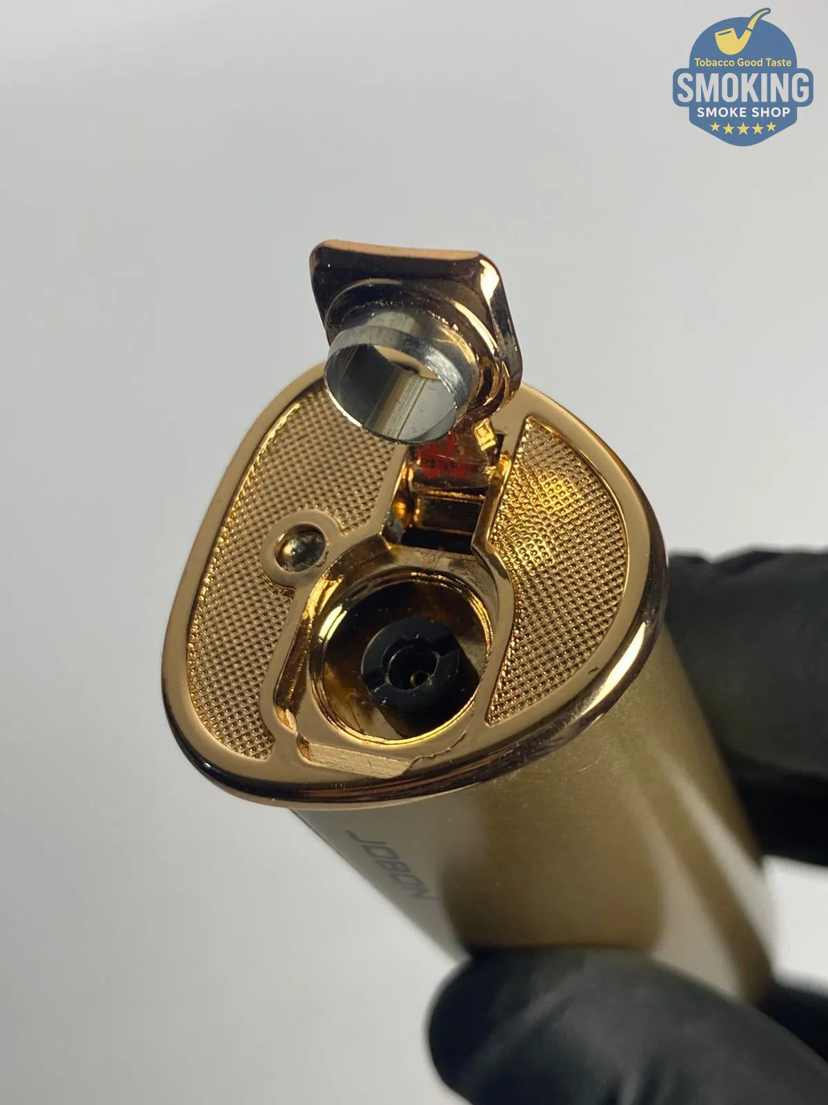 JOBON Pipe Torch Lighter w/ Built-in Cigar Punch — ولاعة بايب تورش من جوبون مع قطّاعة سيجار بنش مدمجة