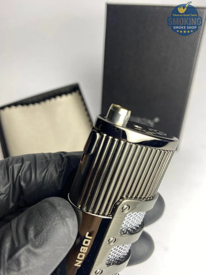 Jobon Armored Triple-Jet Torch Lighter with Built-In Cigar Punch — ولاعة جوبون تربل تورش ببانش سيجار مدمج