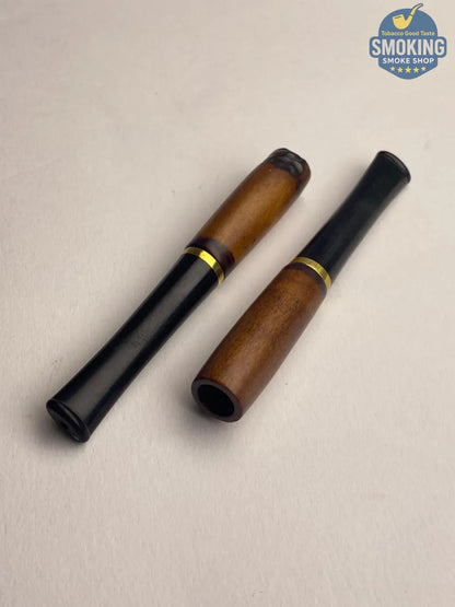 wooden Cigarette Holder مبسم سجاير برأس خشب طبيعي مزخرفة
