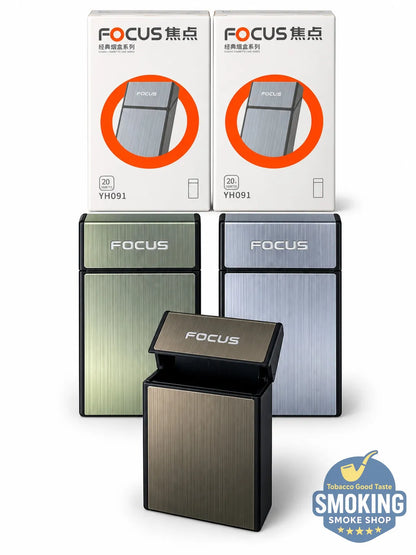 FOCUS Slim Cigarette Case — حافظة سجائر فوكس الرفيعة 20 سيجارة