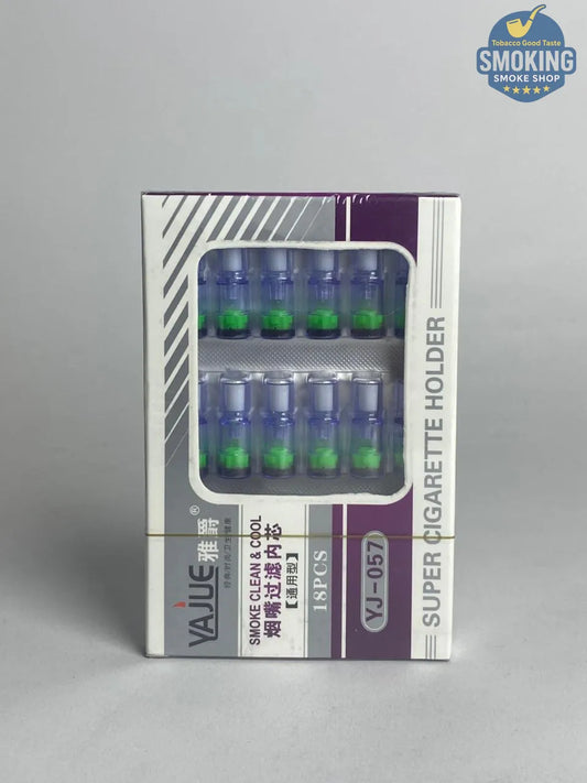 🚬 VAJUE Super Cigarette Holder — غيار فلاتر مبسم سجائر قابلة للتبديل (18 قطعة)