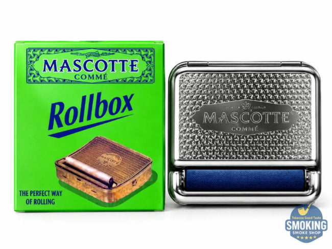 MASCOTTE Gommé Rollbox — ماكينة لف السجائر اليدوية ماسكوت رول بوكس المعدنية