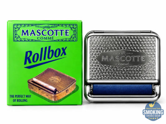 MASCOTTE Gommé Rollbox — ماكينة لف السجائر اليدوية ماسكوت رول بوكس المعدنية