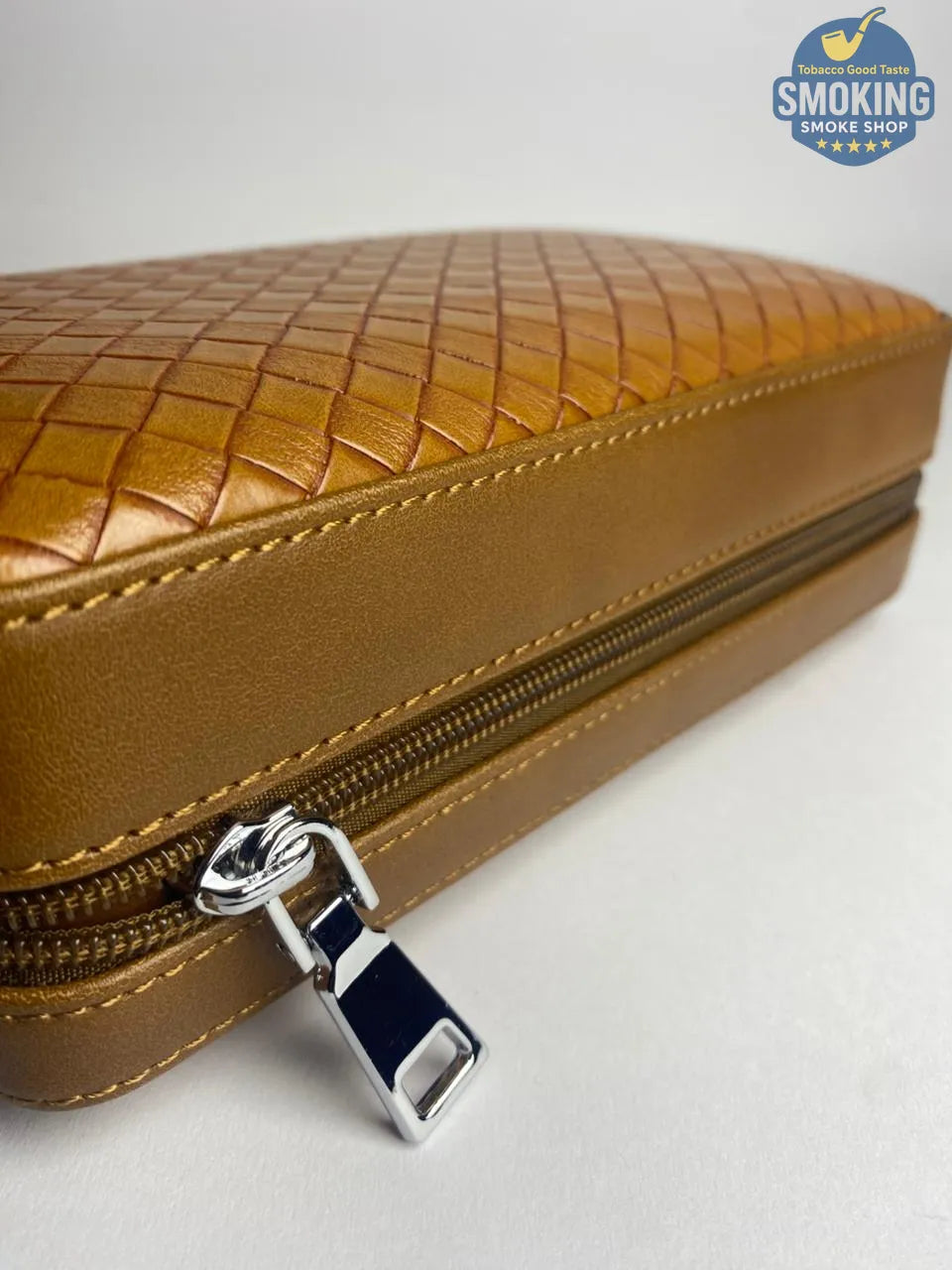 💼 حافظة سيجار سفر جلد طبيعي – Travel Cigar Humidor Case