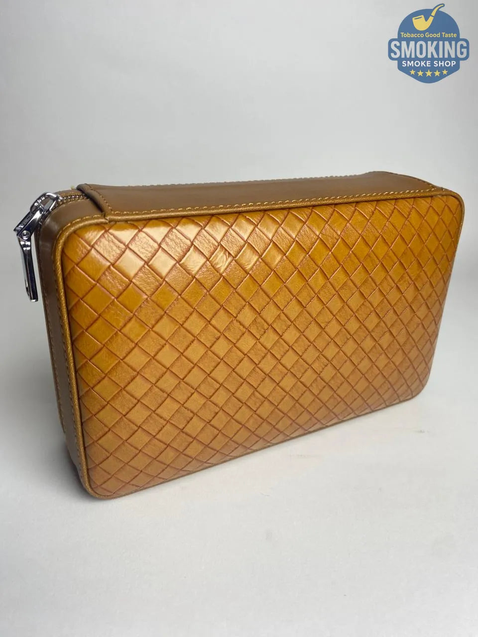 💼 حافظة سيجار سفر جلد طبيعي – Travel Cigar Humidor Case