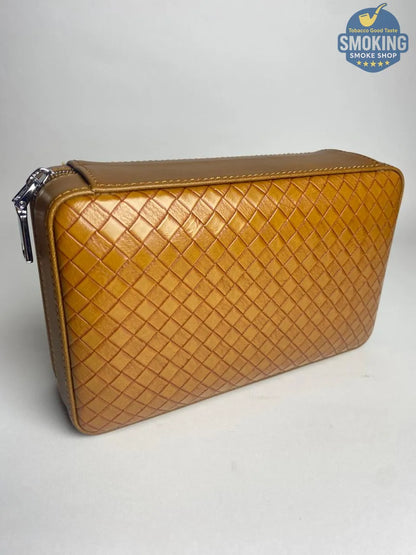 💼 حافظة سيجار سفر جلد طبيعي – Travel Cigar Humidor Case