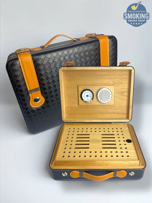 Cigar Humidor Case — حقيبة هيوميدور سيجار محمولة جودة عالية 