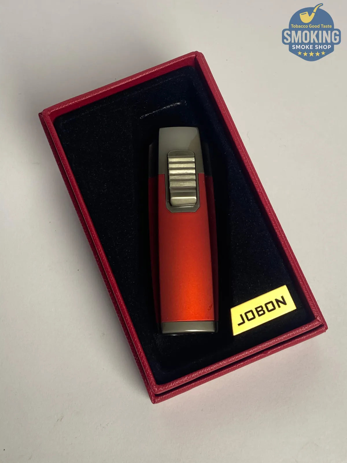 JOBON Triple Jet Torch Lighter + Cigar Punch | ولاعة جوبون تورش ثلاثية مع بانش سيجار
