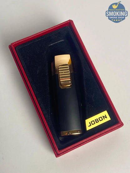 Jobon Triple Jet Torch Lighter with Built-in Cigar Punch — ولاعة جوبون تورش 3 شعلة مع بنش سيجار مدمج
