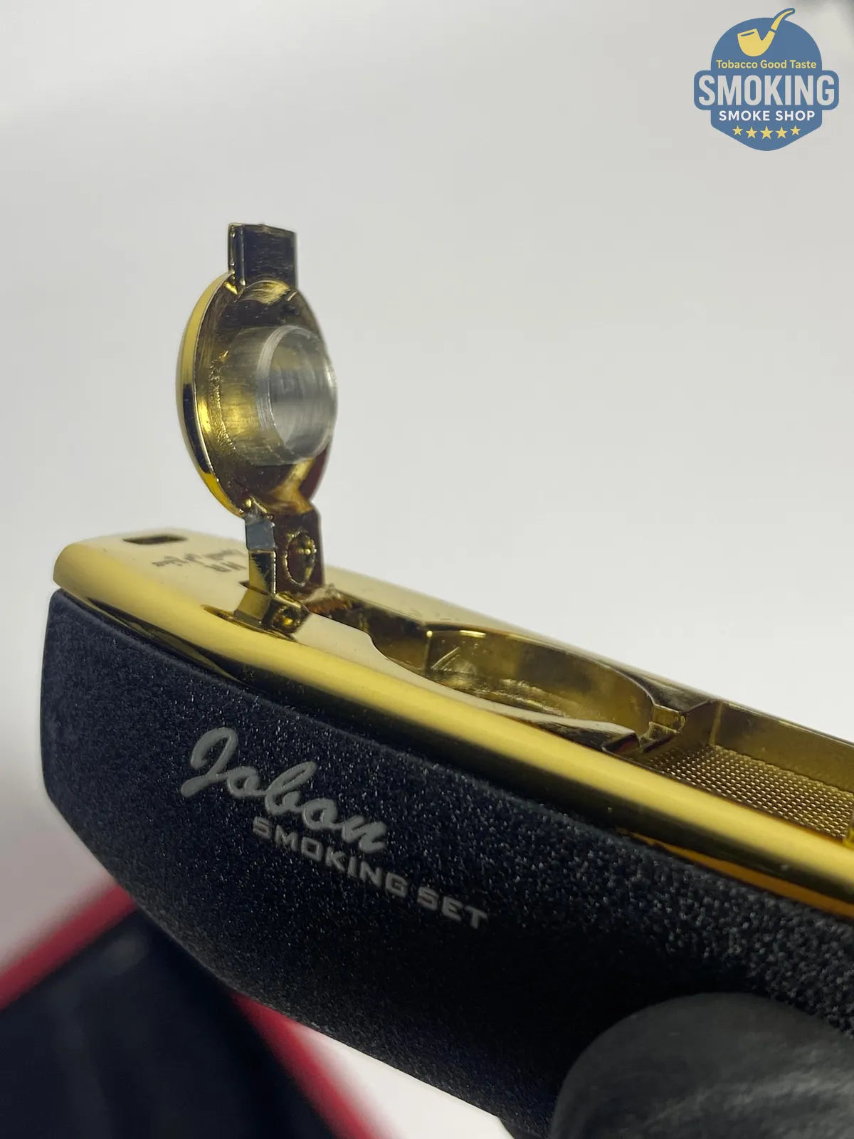Jobon Triple-Jet Cigar Lighter with Punch — ولاعة سيجار جوبون تورش ثلاثية مع بانشر مدمج