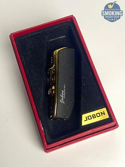 Jobon Triple-Jet Cigar Lighter with Punch — ولاعة سيجار جوبون تورش ثلاثية مع بانشر مدمج