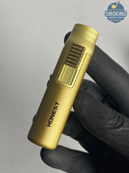 HONEST Single-Jet Torch Lighter – Gold | ولاّعة هونست لهب تورش منفرد – ذهبي
