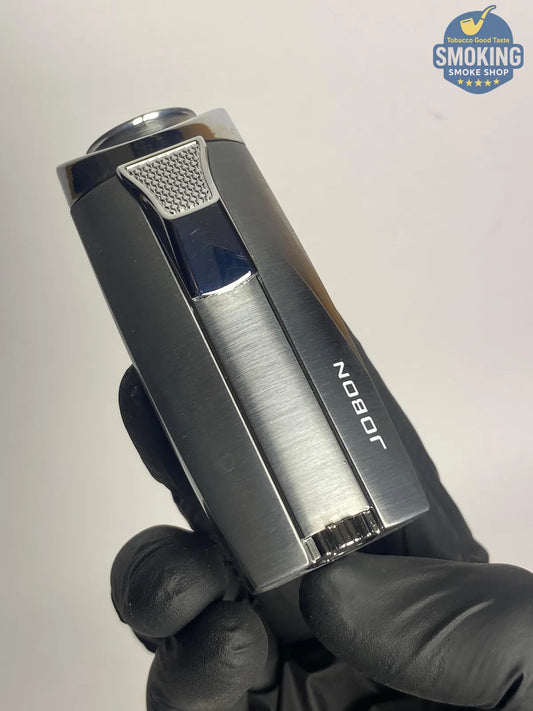 JOBON Dual-Jet Torch Lighter with Built-in Cigar Punch | ولاعة جوبون تورش مزدوجة مع بانشر سيجار مدمج
