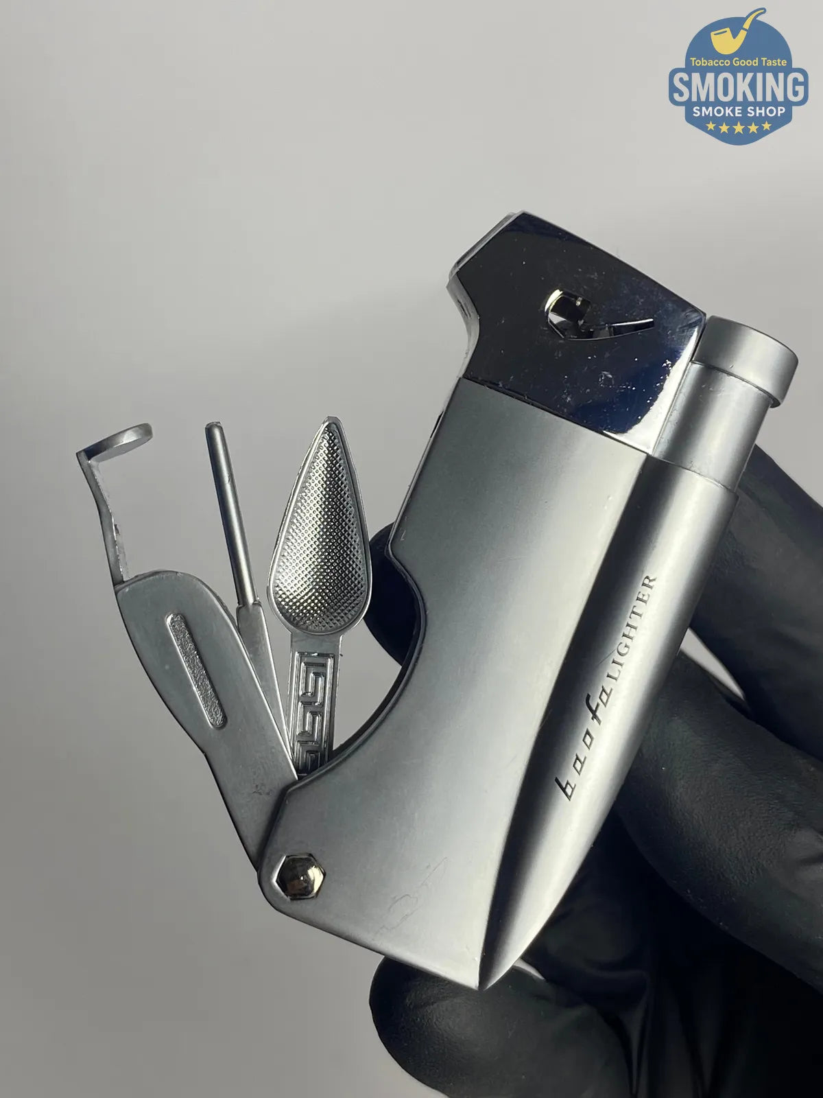 Pipe Lighter (3-in-1 Pipe Tools) — ولاعة بايب بلهب ناعم مع أدوات 3×1