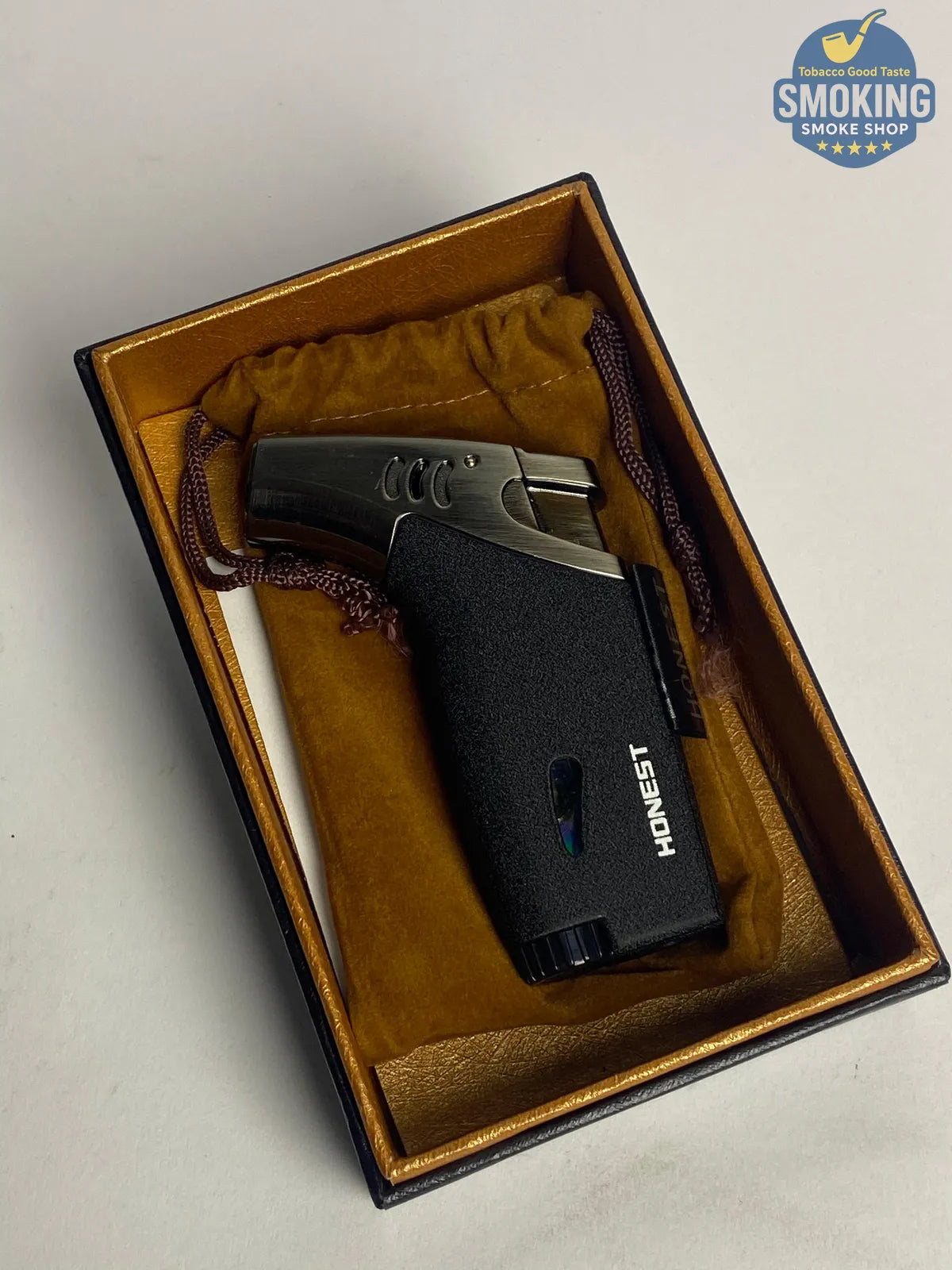HONEST Single Torch Jet Lighter (Pipe & Cigar) — ولاّعة HONEST تورش مفردة للبايب والسيجار