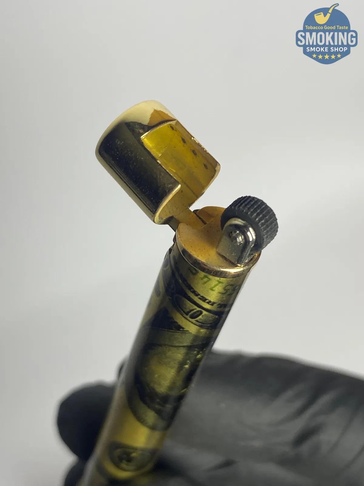 HONEST Slim Soft Flame Flint Lighter — ولاّعة هونِست رفيعة بلهب عادي وآلية حجر (أحمر/ذهبي)
