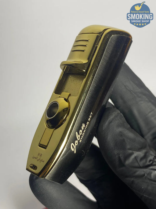Jobon Triple Jet Cigar Lighter – ولاعة سيجار جوبون تورش ثلاثية مع سيجار بانش مدمج