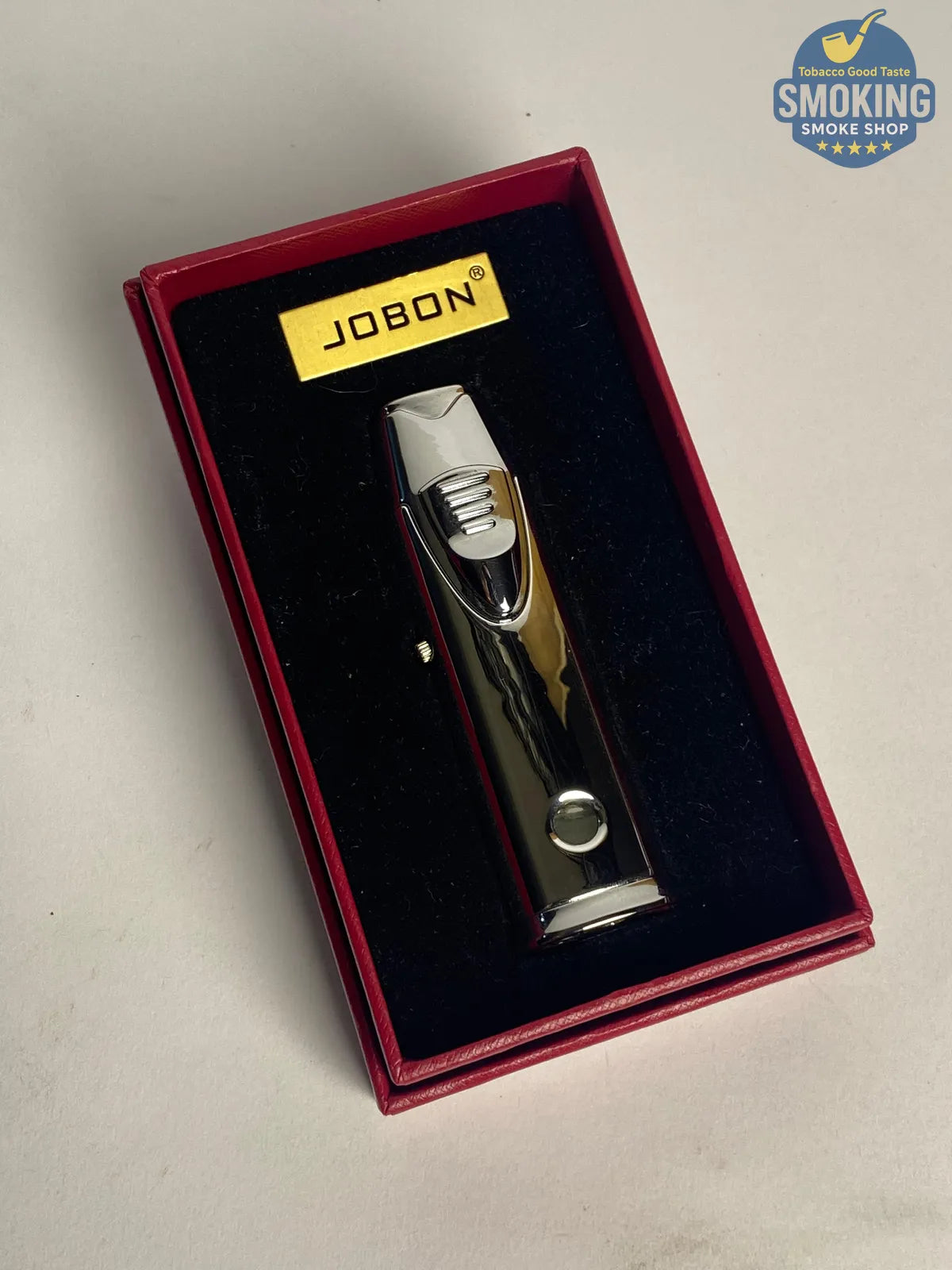 JOBON Dual Torch Jet Lighter — ولاعة تورش مزدوجة من جوبون ولاعة غاز بنافذة وقود