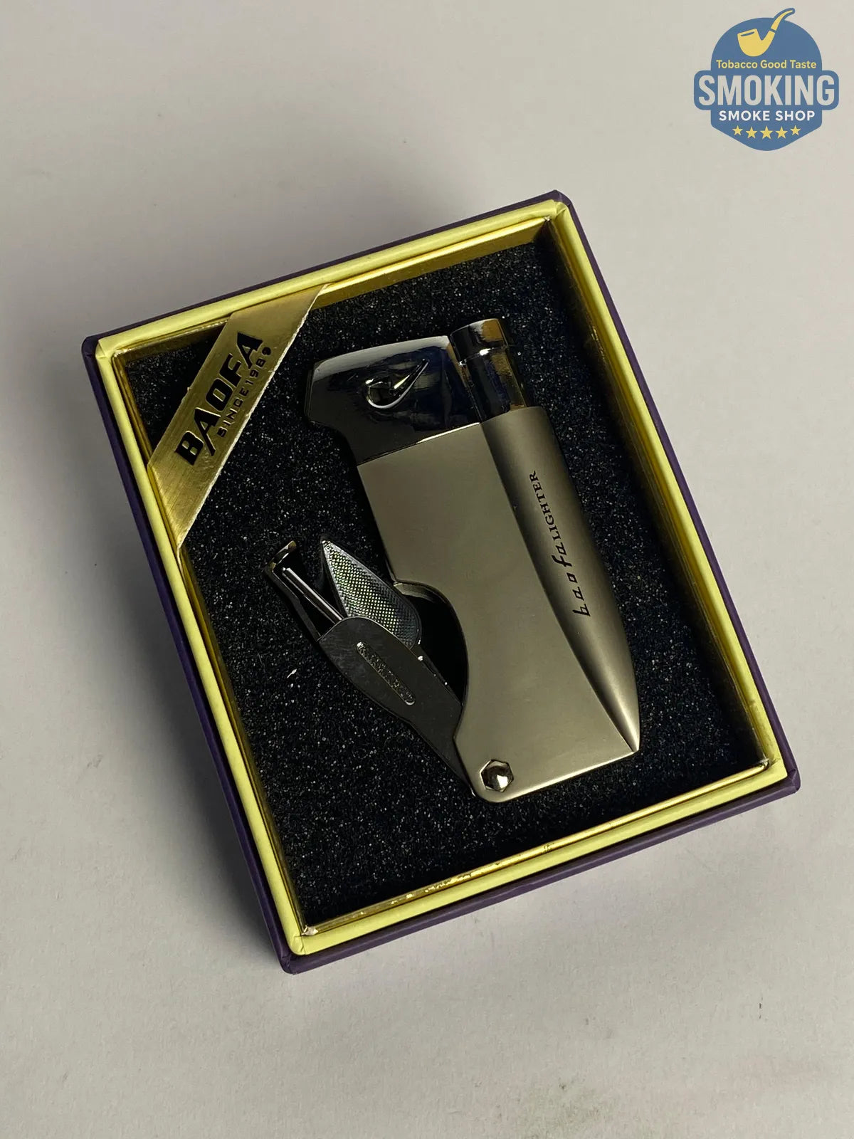 Pipe Lighter (3-in-1 Pipe Tools) — ولاعة بايب بلهب ناعم مع أدوات 3×1