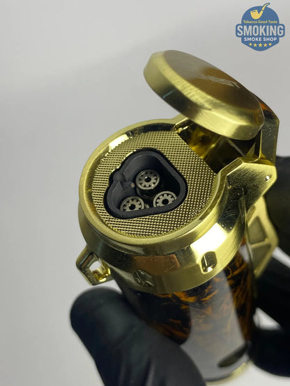 Dual-Function Cigar (Triple Jet ) LIGHTER — ولاّعة سيجار ثنائية الوظيفة (تورش ثلاثي )