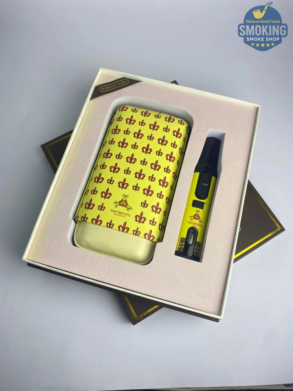🔥 Montecristo Cigar Set _  طقم سيجار مونت كريستو فاخر متكامل