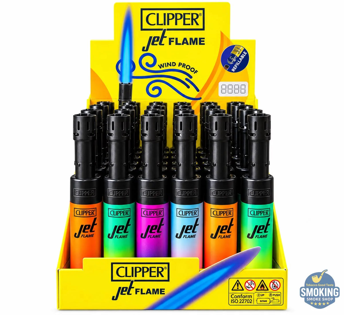 CLIPPER Mini Tube Jet Flame — ولاعة كليبر ميني تيوب بلهب تورش سخان مقاوم للرياح 🔥