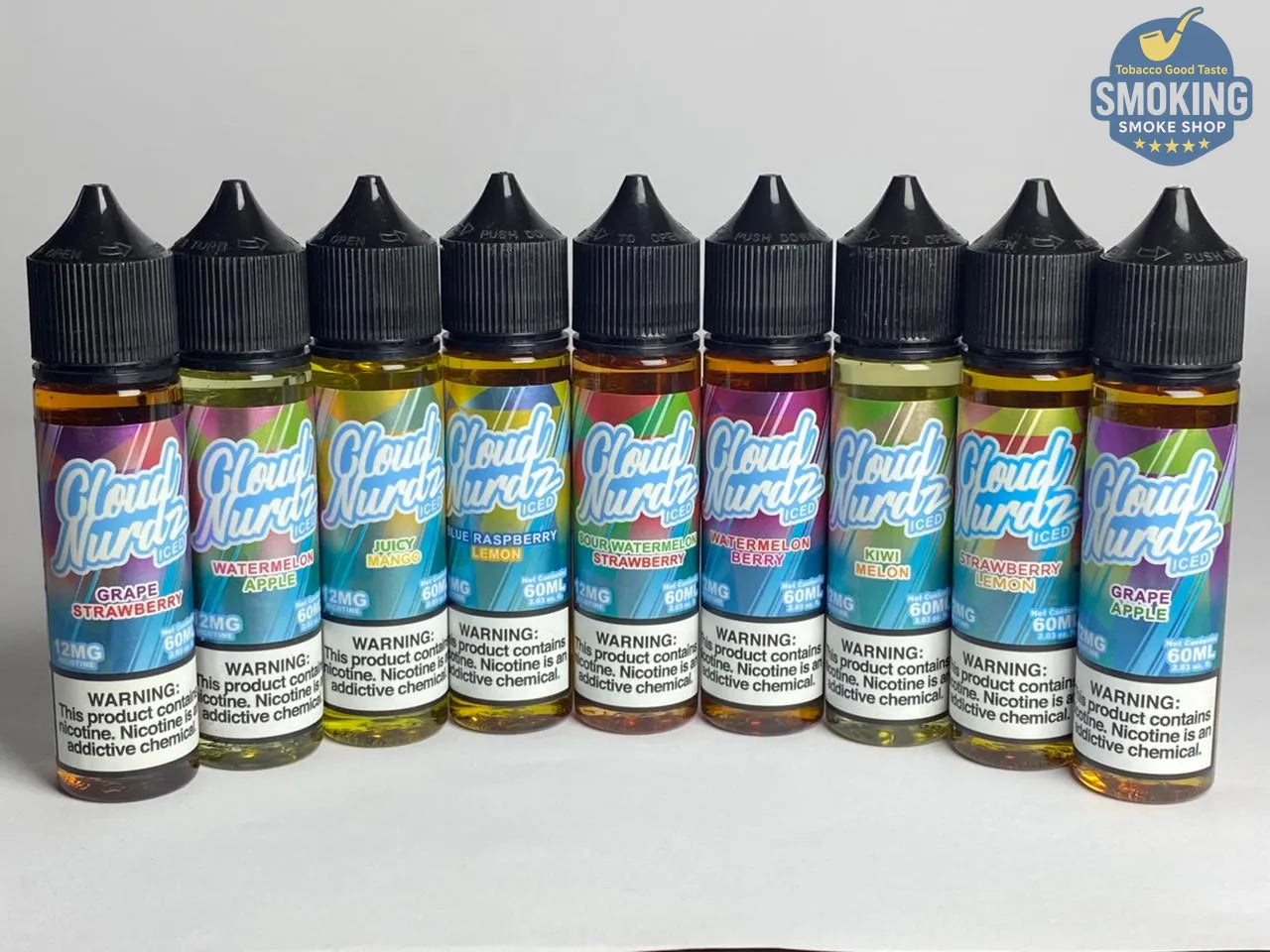 Cloud Nurdz Iced E-Liquid 60ML MTL 12 NIC —  كلاود نردز ليكويد سحبة سيجارة 12 نيكوتين المثلج 60 مل