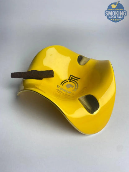  طفاية سيجار كوهيبا مادورو 5 (4 -3 مواضع) ابيض واسود واصفر | COHIBA Maduro 5 Ceramic Cigar Ashtray (4-3 Rests)