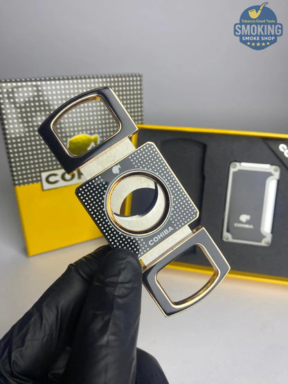 طقم ولاعة وقاطع سيجار كوهيبا – Cohiba Cigar Lighter & Cutter Gift Set