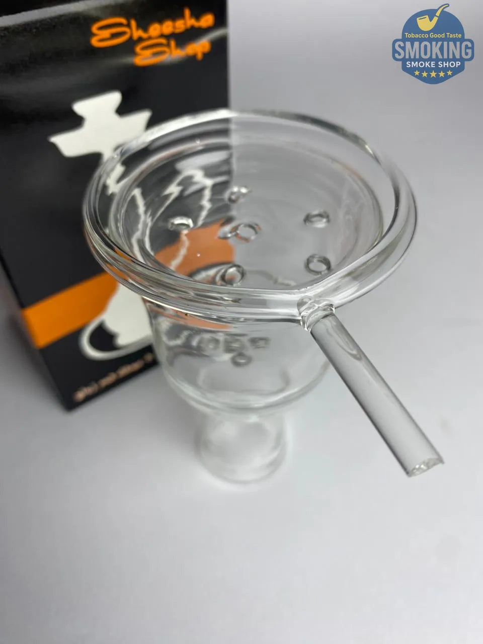 Glass Hookah Head with Molasses Catcher — رأس شيشة زجاج مع مصفاة داخلية