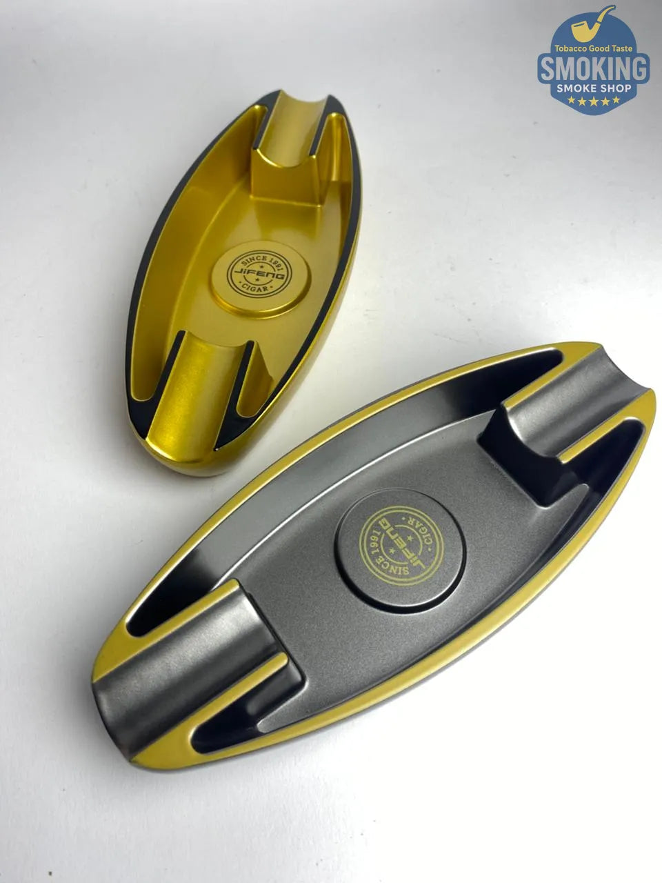 JIFENG Dual Cigar Ashtray — طفاية سيجار جيفينج مزدوجة فاخرة