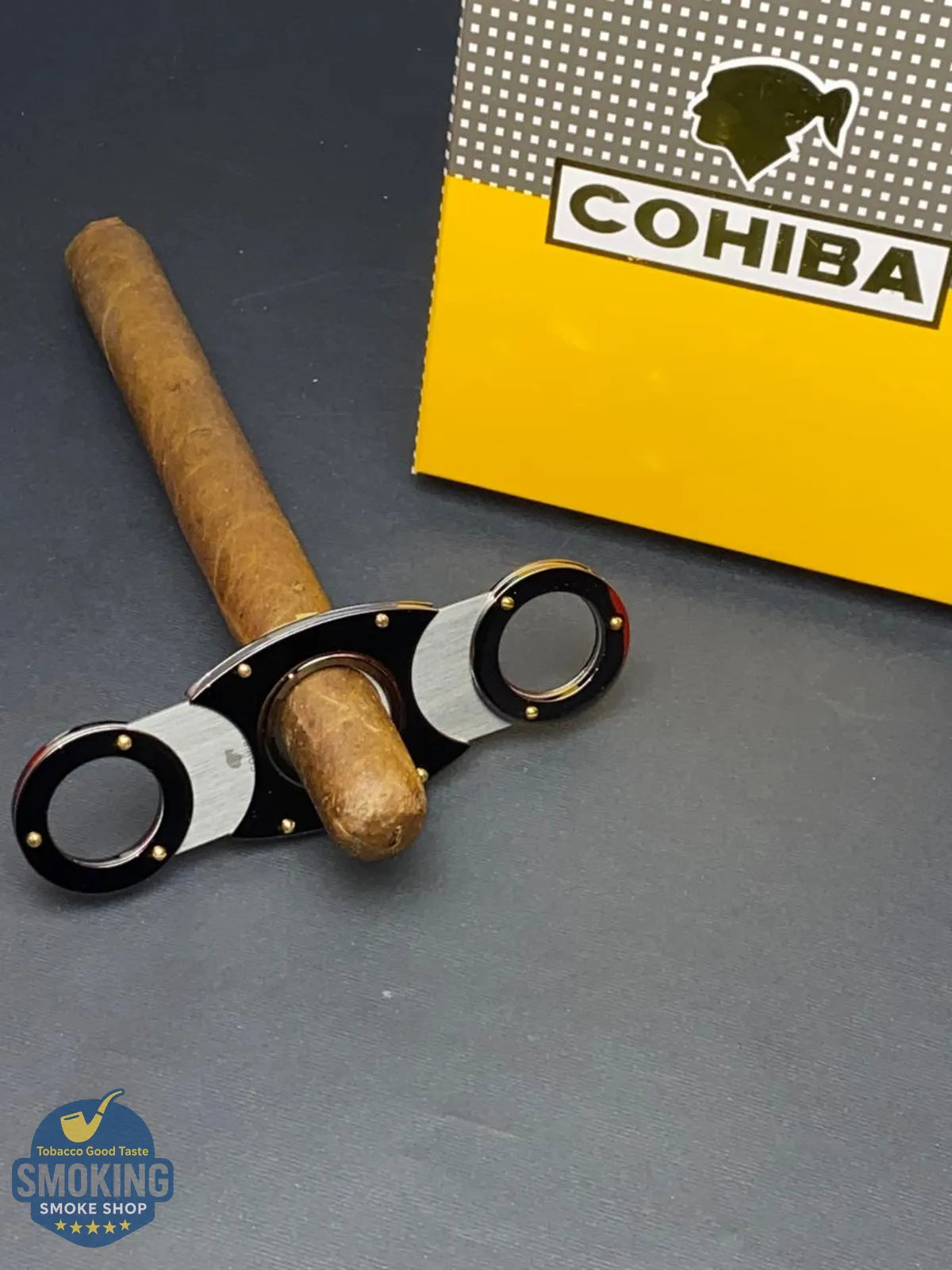 طقم كوهيبا ولاعة تورش + قاطع سيجار | COHIBA Torch Lighter & Cigar Cutter Gift Set