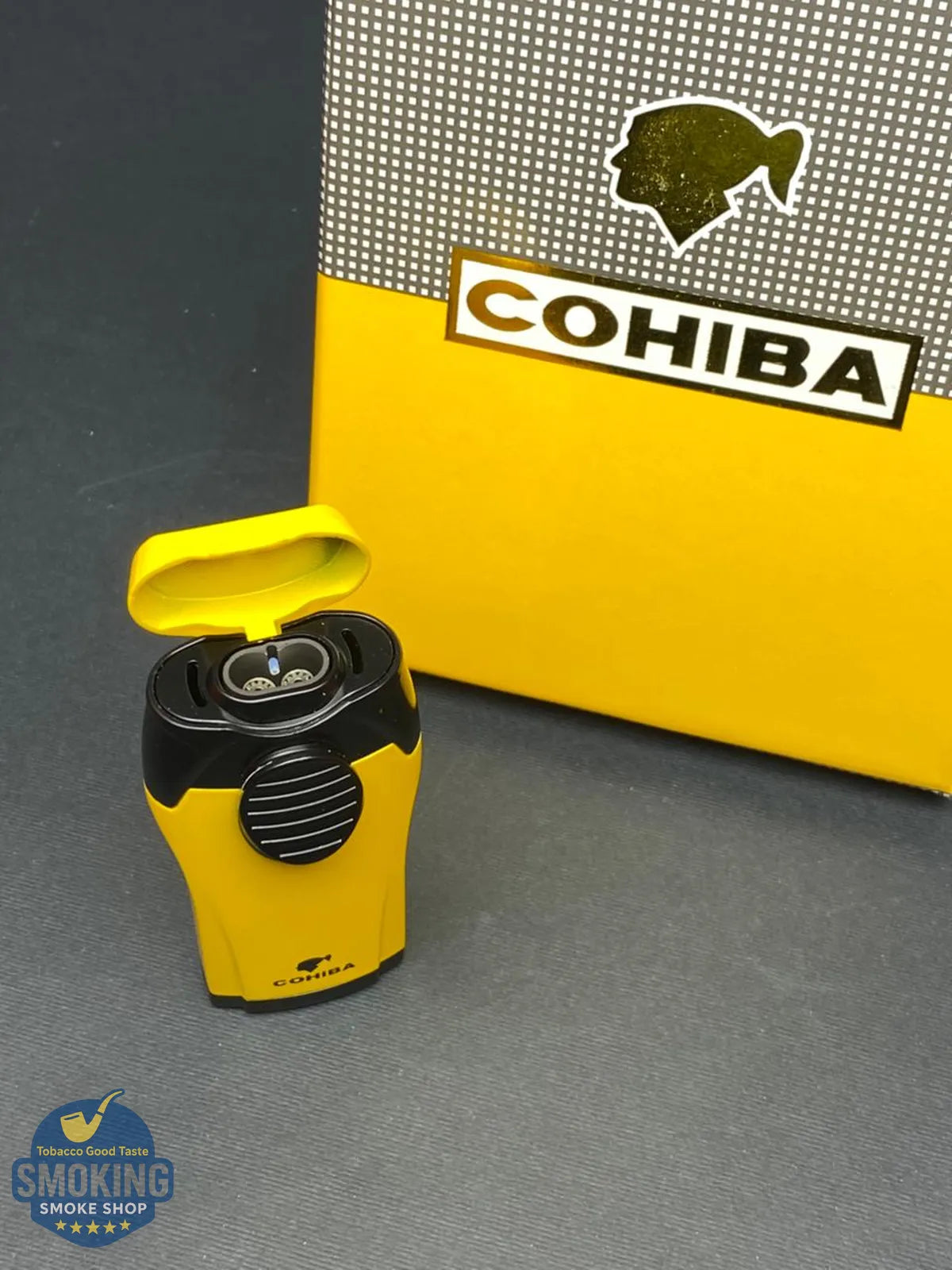 طقم ولاعة وقاطع سيجار كوهيبا – Cohiba Cigar Lighter & Cutter Gift Set