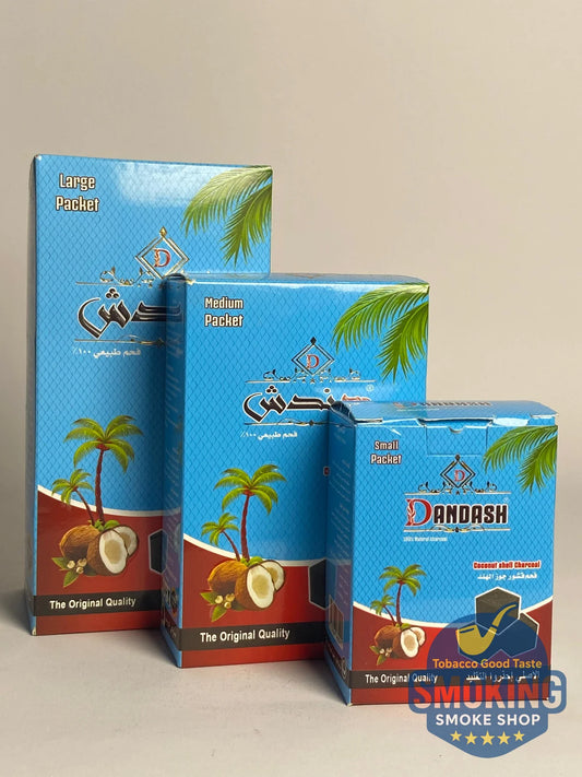 Dandash Shisha charcoal فحم دندش مكعبات 