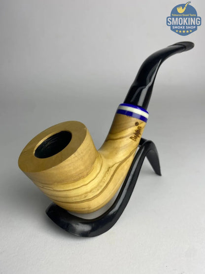 🚬 بايب دابر خشب زيتوني فاخر – Dapper Olive Wood Pipe