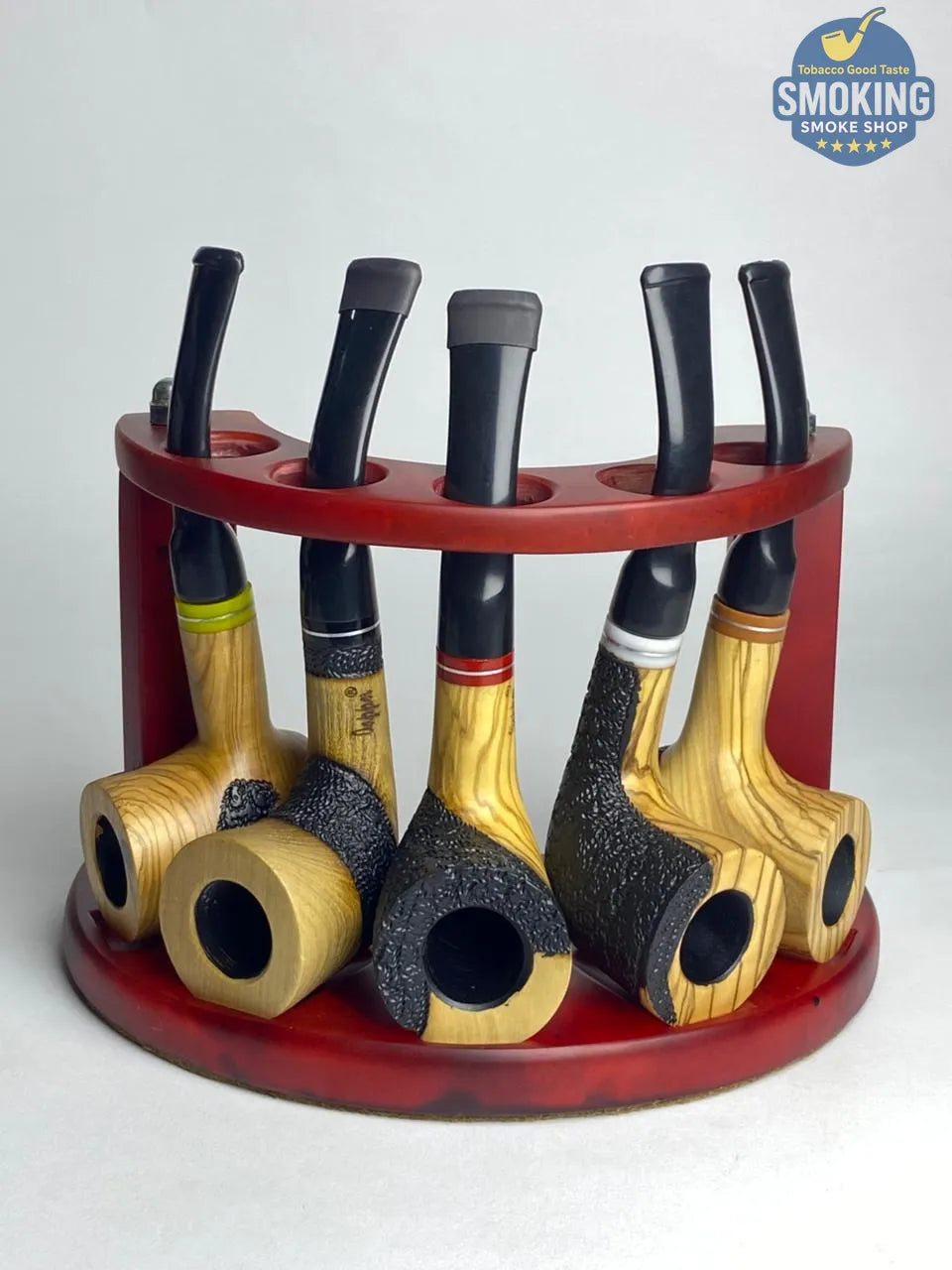 🚬 بايب دابر خشب زيتوني فاخر – Dapper Olive Wood Pipe