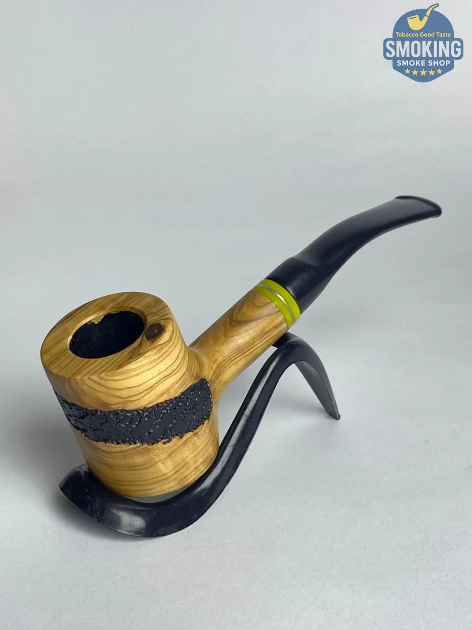 🚬 بايب دابر خشب زيتوني فاخر – Dapper Olive Wood Pipe