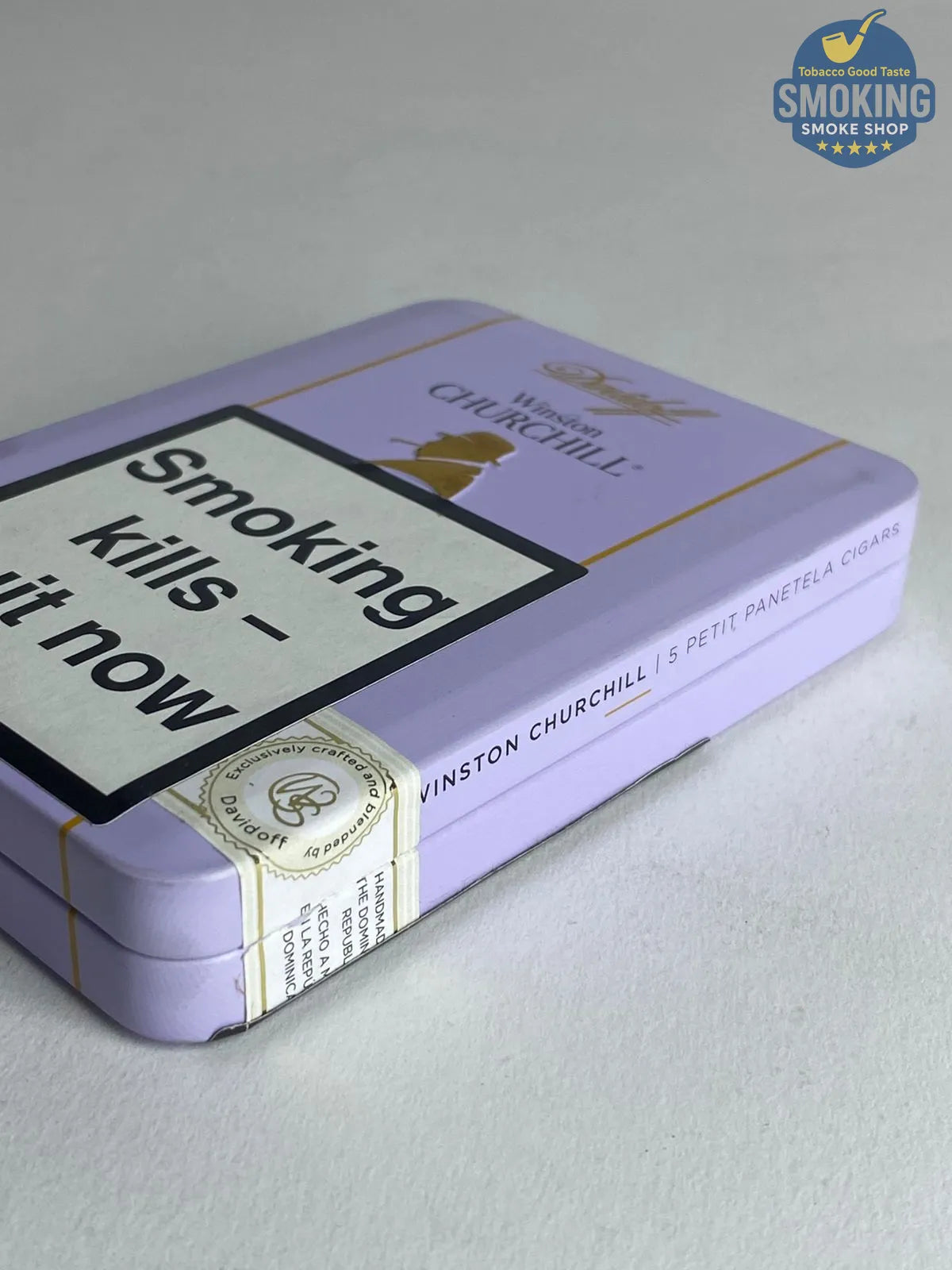 Davidoff Winston Churchill Petit Panetela — سيجار دافيدوف وينستون تشرشل (علبة 5 قطع)