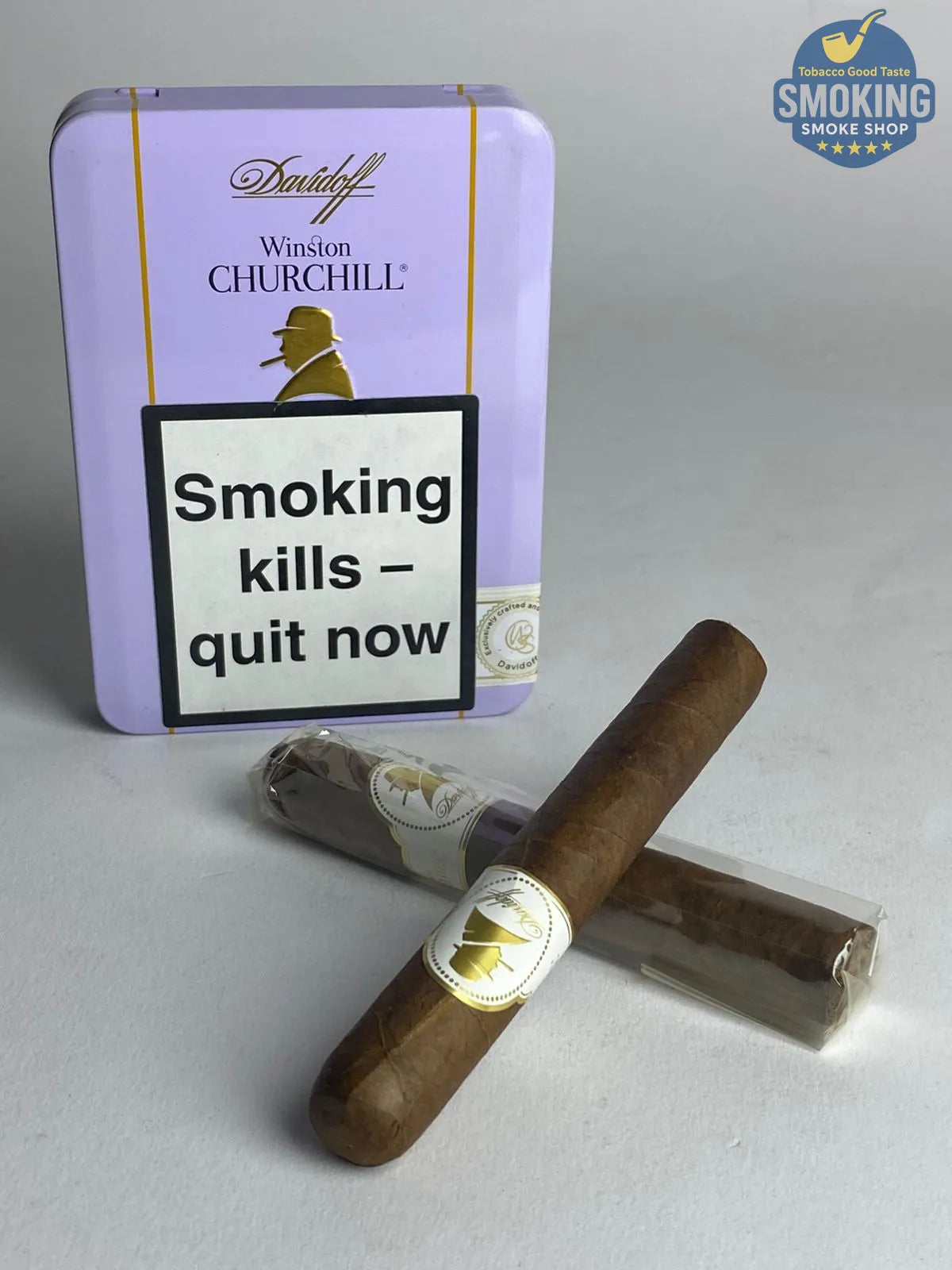 Davidoff Winston Churchill Petit Panetela — سيجار دافيدوف وينستون تشرشل (علبة 5 قطع)