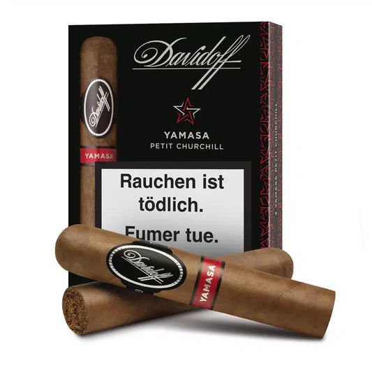 🚬 Davidoff Yamasa Petit Churchill — سيجار دافيدوف ياماسا بيتيت تشرشل ( علبة 4 قطع ) مقاس كبير فاخر 