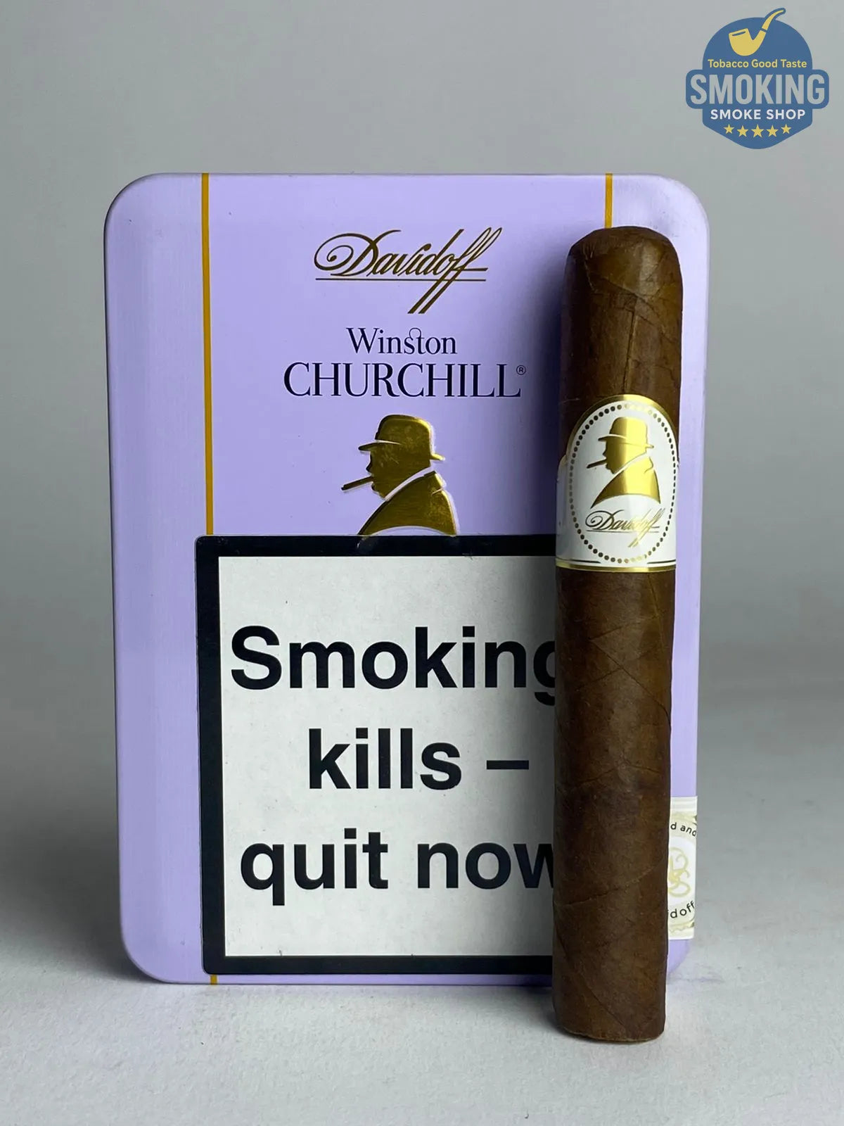 Davidoff Winston Churchill Petit Panetela — سيجار دافيدوف وينستون تشرشل (علبة 5 قطع)