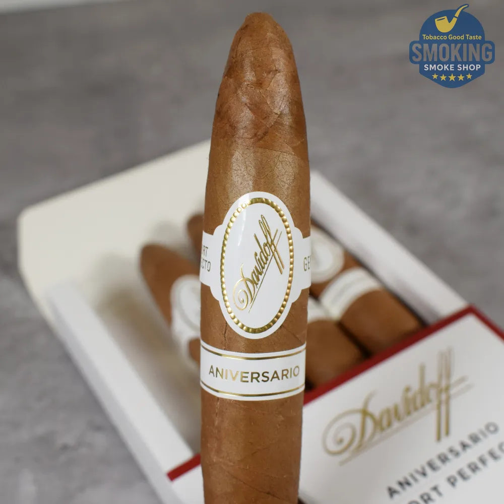 🚬Luxury Davidoff Aniversario Short Perfecto — سيجار دافيدوف أنيفرساريو شورت بيرفيكتو ( علبة 4 قطع ) بريميوم فاخر جداً 