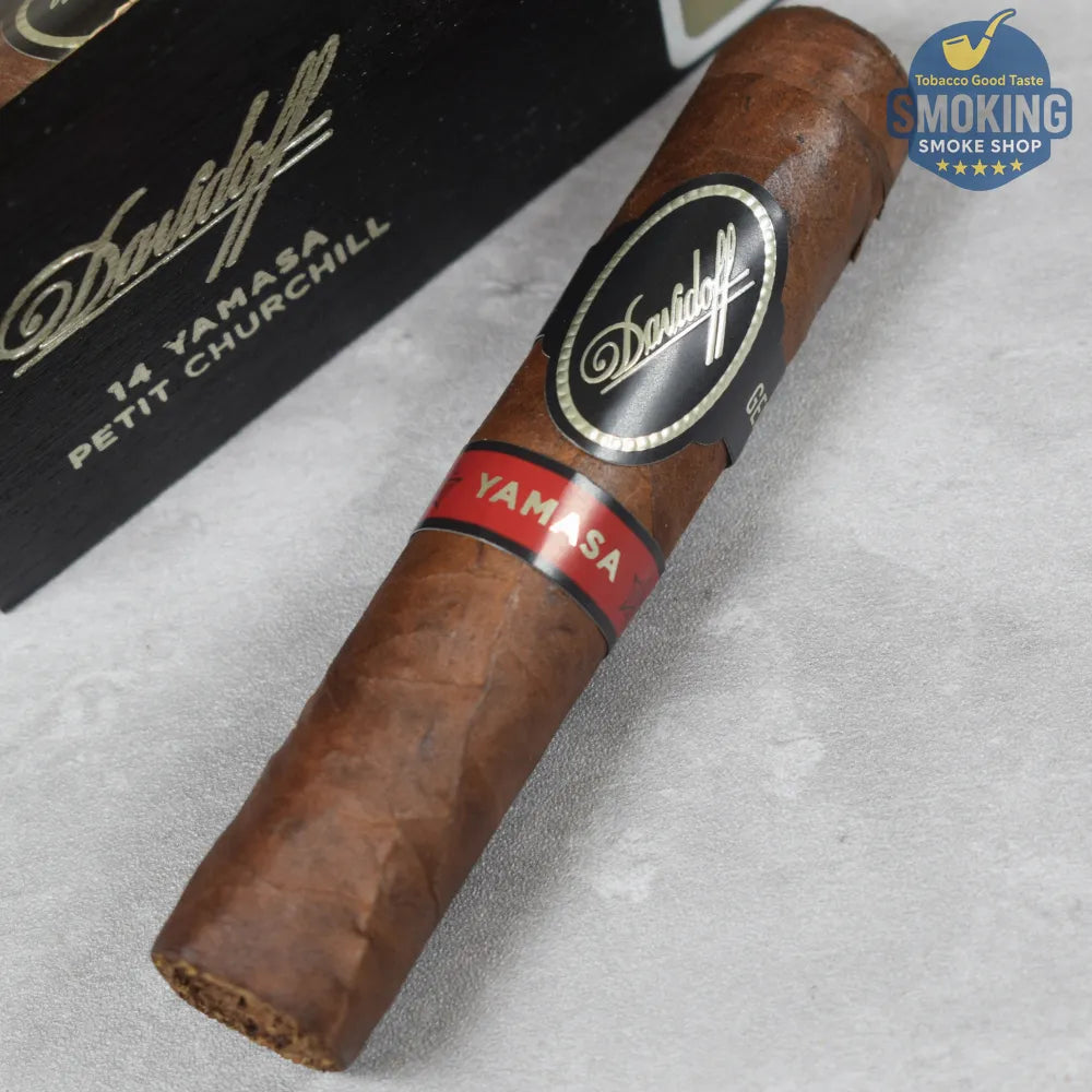 🚬 Davidoff Yamasa Petit Churchill — سيجار دافيدوف ياماسا بيتيت تشرشل ( علبة 4 قطع ) مقاس كبير فاخر 