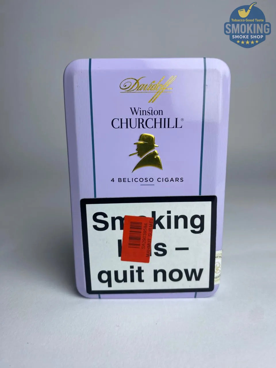 Davidoff Winston Churchill Belicoso (4 Cigars ) — سيجار دافيدوف وينستون تشرشل بيليكوسو ( علبة 4 سيجار ) 