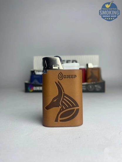 French DJEEP Leather Lighter — ولاعة جيب ديجيب فرنسي كسوة جلد اشكال مختلفة 🔥💎